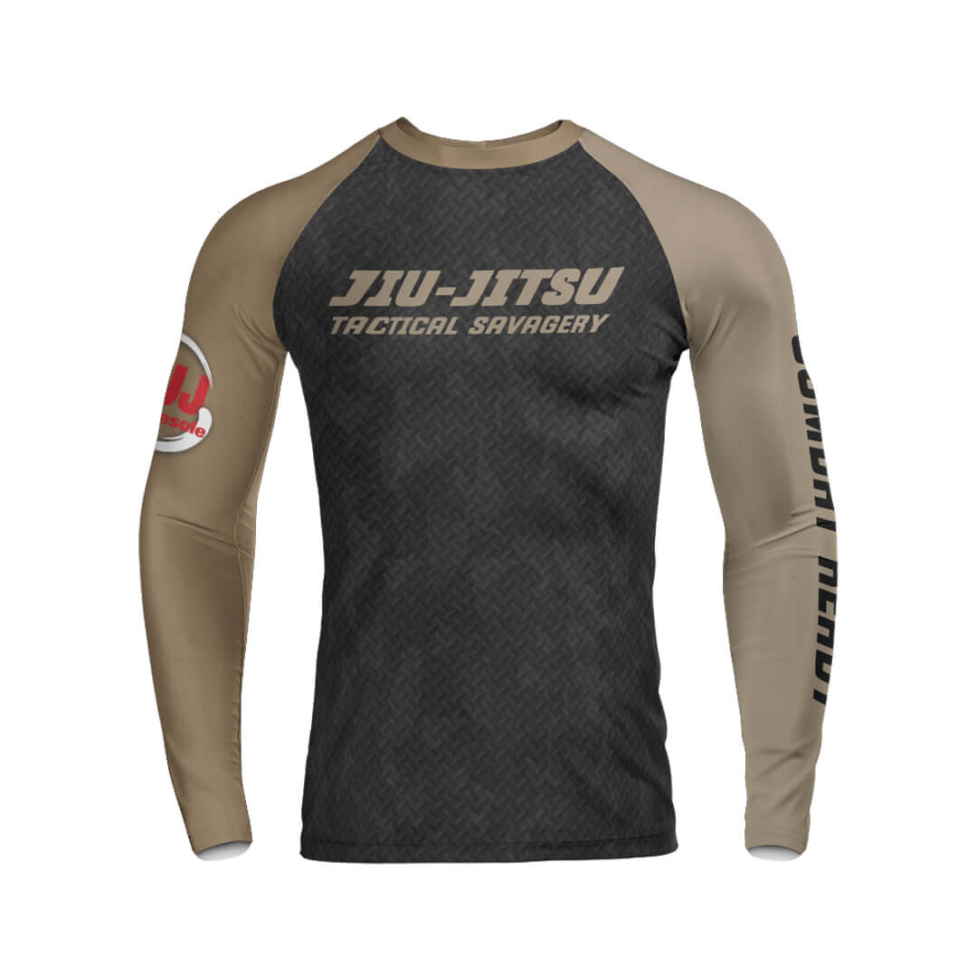 Tactical Savagery (Coyote Camo) Rashguard - Long Sleeve
